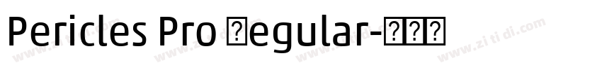 Pericles Pro Regular字体转换